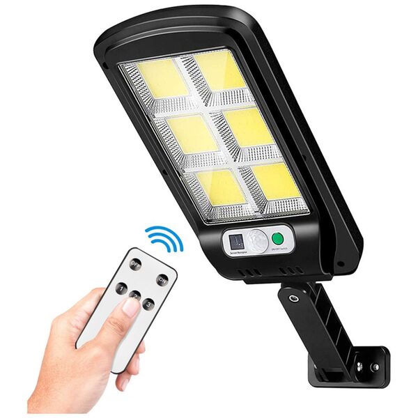 SUNARI Solar Lamp LED FLS-01 6*COB PIR 10W 800lm 6000K 2400mAh Li-Ion + RC Forever Light