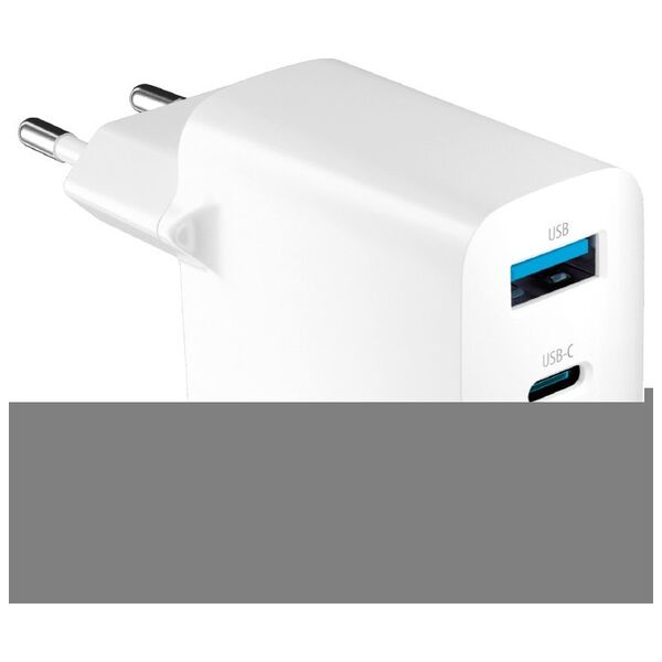 Forever TC-06-20AC PD QC charger 1x USB-C 1x USB 20W white