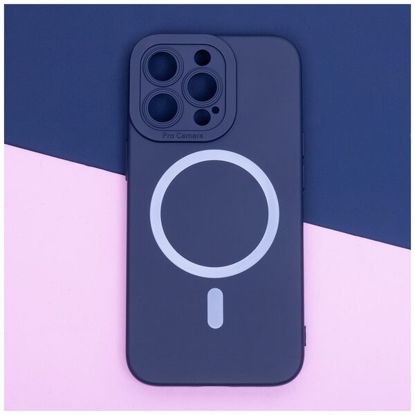 Silicon Mag case for iPhone 12 6,1&quot; dark blue