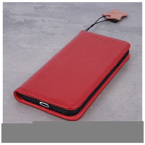 Genuine Leather Smart Pro case for Samsung Galaxy S21 FE maroon