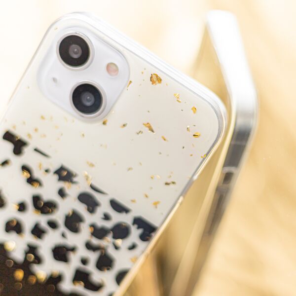 Gold Glam case for Samsung Galaxy A22 5G leopard print 2