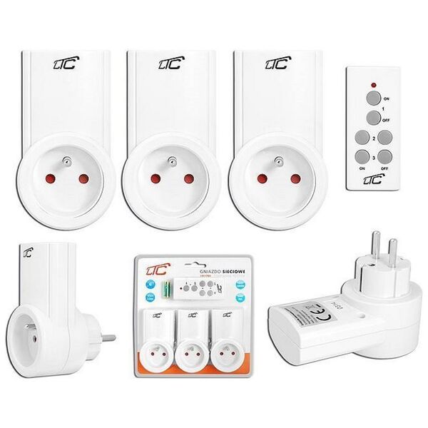 Remote controlled mains socket x3 LTC