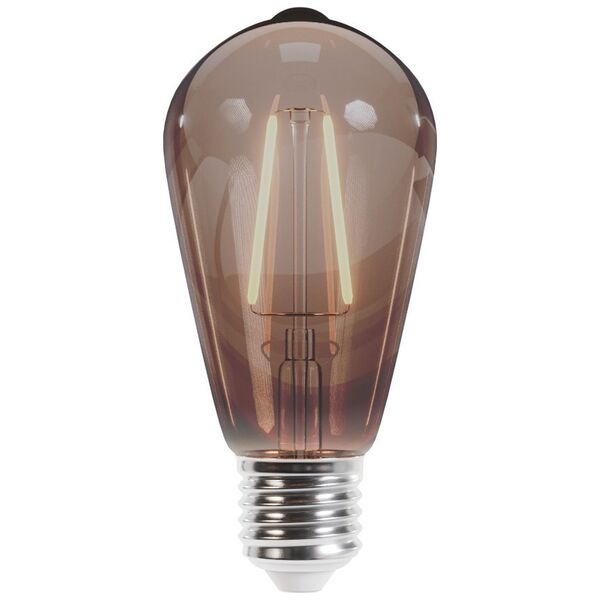 LED Bulb Filament E27 ST64 4W 230V 2000K 400lm COG smoked Forever Light