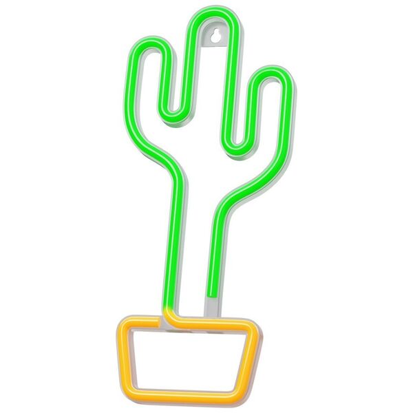Neon LED Light CACTUS orange green Bat + USB FLNEO2 Forever Light