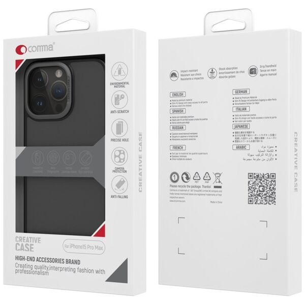 Comma case Joy Elegant for iPhone 15 blue