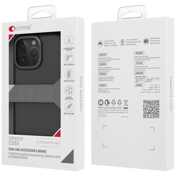 Comma case Joy Elegant for iPhone 15 Plus blue