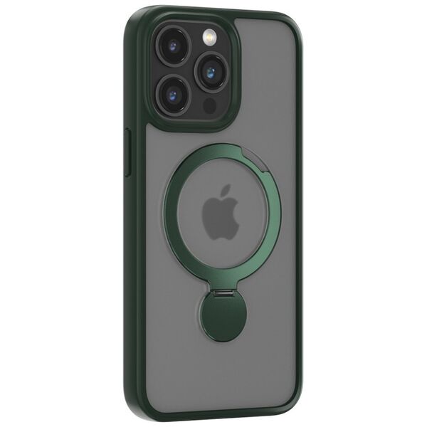 Comma case Joy Shark Mag for iPhone 15 Plus navy green
