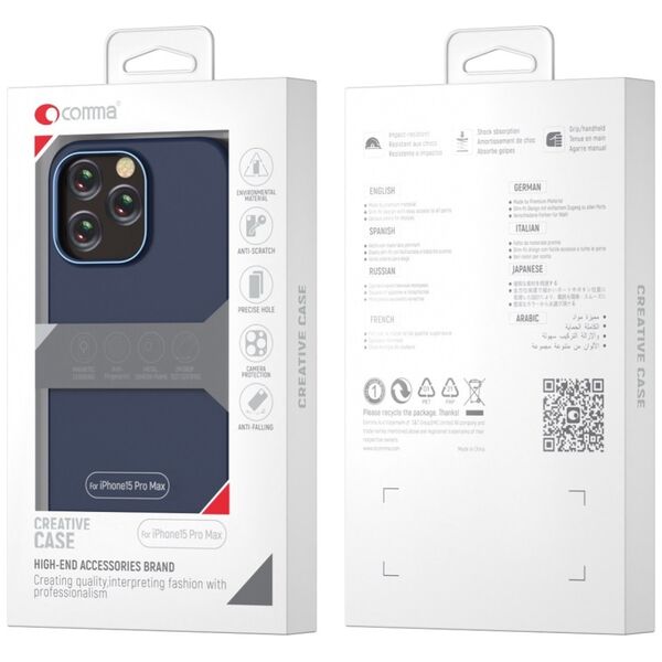 Comma case Nature Mag for iPhone 15 green
