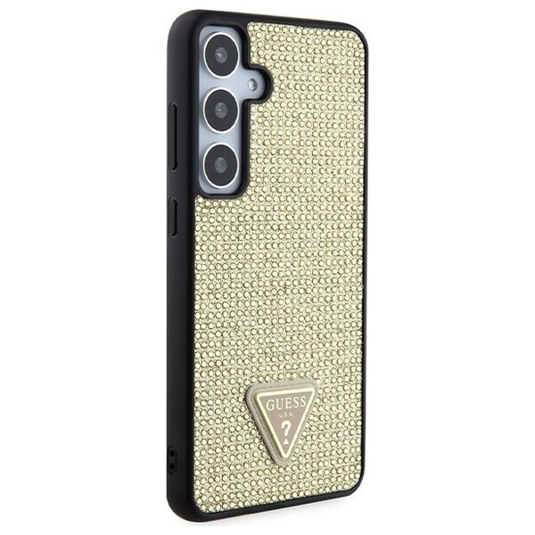 Guess case for Samsung Galaxy S24 Plus GUHCS24MHDGPPD gold HC RHINESTONE TRIANGLE