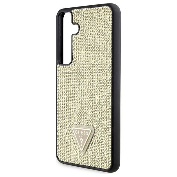 Guess case for Samsung Galaxy S24 Plus GUHCS24MHDGPPD gold HC RHINESTONE TRIANGLE
