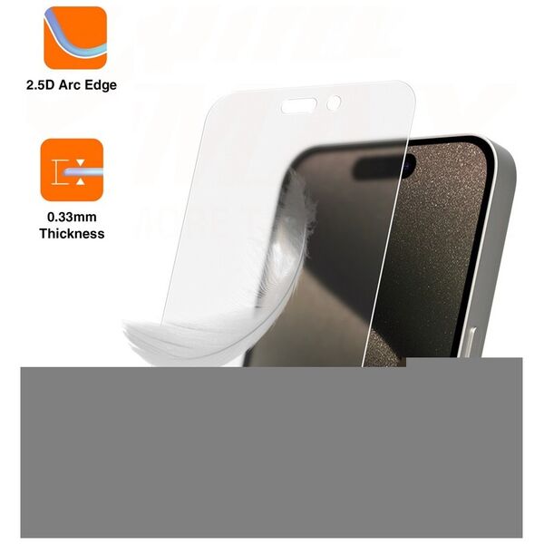 Vmax tempered glass 0.33mm clear glass for iPhone 13 / 13 Pro 6,1&quot; matte