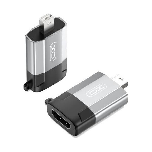XO adapter GB015 mini Displayport - HDMI 4K gray