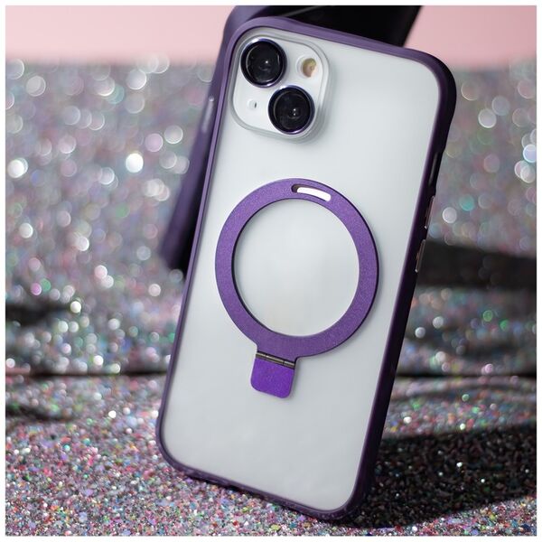Mag Ring case for iPhone 15 Pro Max 6,7&quot; purple
