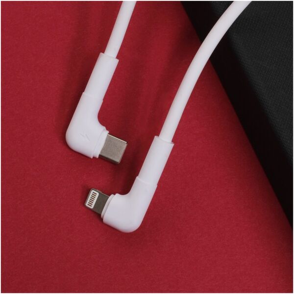 Maxlife MXUC-09 angle cable USB-C - Lightning 1,0 m 27W white