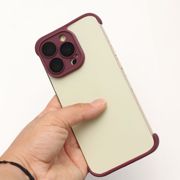 TPU mini bumpers with camera protection for iPhone 14 6,1&quot; cherry
