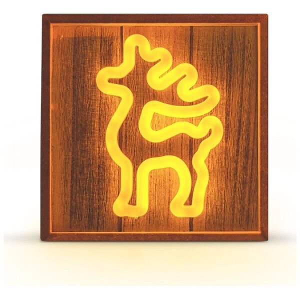 Neon Wood Frame LED DEER warm white FLNW01 Forever Light