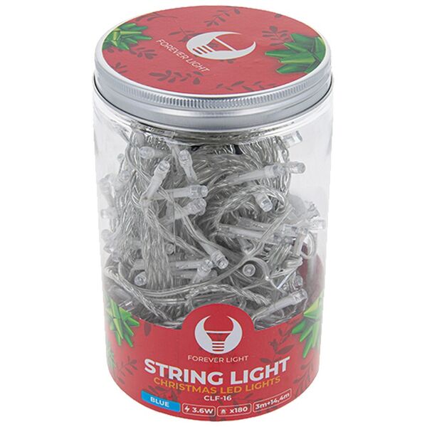 String light 180LED 14,4m blue Forever Light