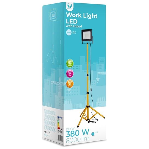 Worklight LED 1x100W 6000K with tripod Forever Light
