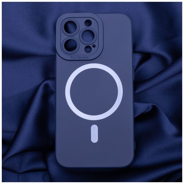 Silicon Mag case for iPhone 14 Pro 6,1&quot; dark blue