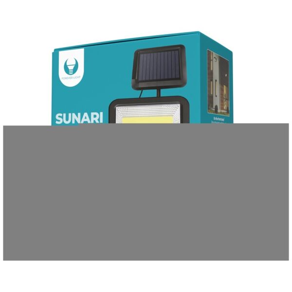 SUNARI Solar Lamp LED FLS-06 COB PIR 8W 600lm 6000K 1800mAh Li-Ion Forever Light