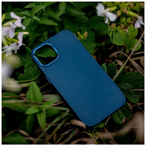 Satin case for Samsung Galaxy S21 FE dark blue