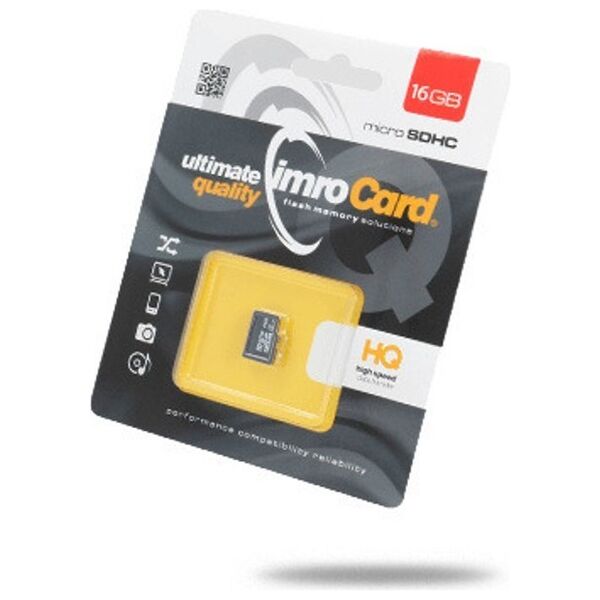 Imro memory card 16GB microSDHC cl. 10 UHS-I