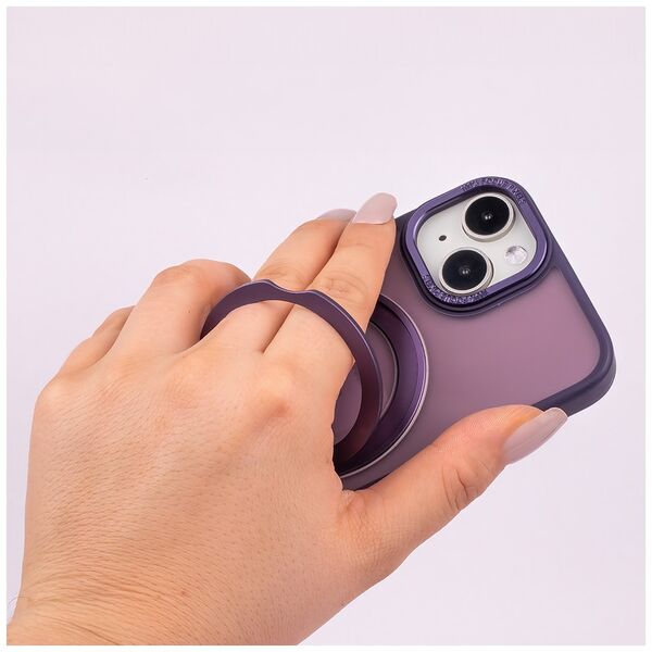 Mag Ring Rotating case for iPhone 14 6,1&quot; purple