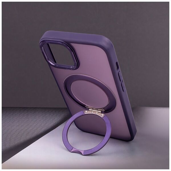 Mag Ring Rotating case for iPhone 15 Pro 6,1&quot; purple