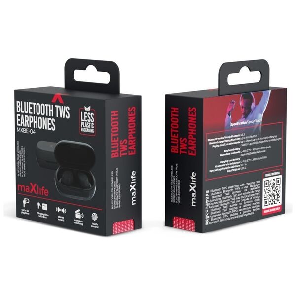 Maxlife Bluetooth earphones TWS MXBE-04 black