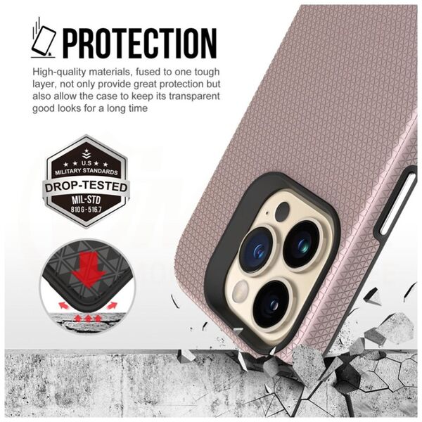 Vmax Triangle Case for Samsung A35 5G rose gold