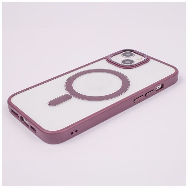 Satin Clear Mag case for iPhone 12 / 12 Pro 6,1&quot; purple