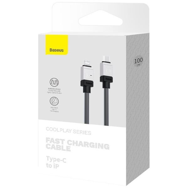 Baseus cable CoolPlay USB-C - Lightning 1m 20W black
