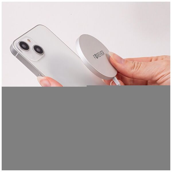Forever MAWC-100 magnetic wireless charger 15W gray