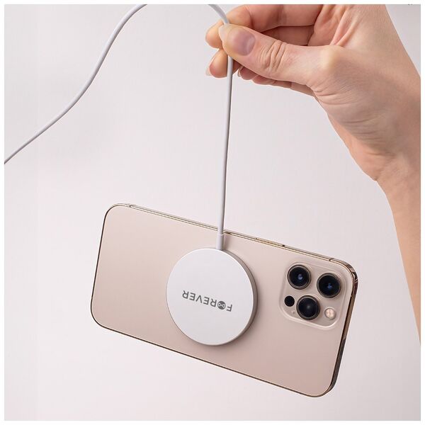 Forever MAWC-100 magnetic wireless charger 15W gray