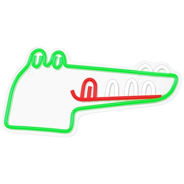 Neon PLEXI LED JURASSIC CROC green FLNJ03 Forever Light