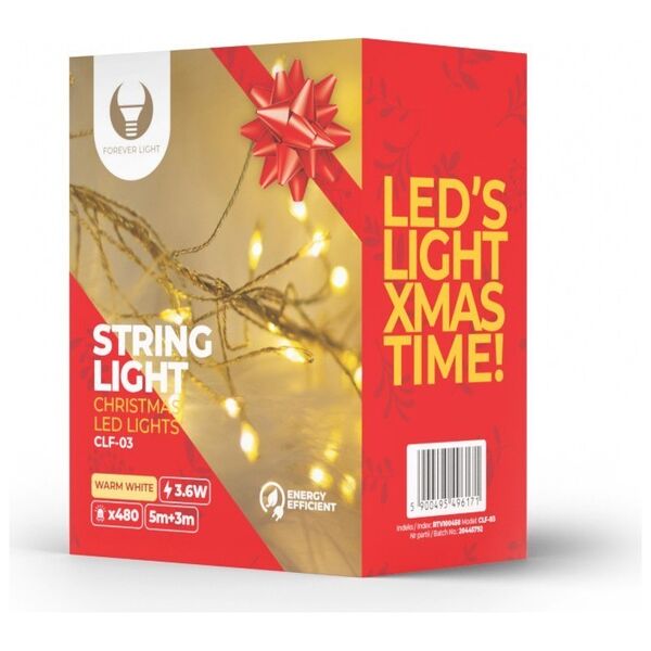 String Light GOLDEN TWIG CLF-03 480LED warm white 3m + 5m Forever Light