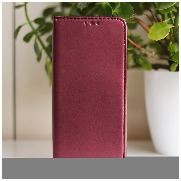 Smart Magnetic case for Realme 10 4G burgundy