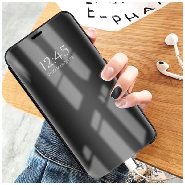 Smart Clear View case for Samsung Galaxy S21 FE 5G black