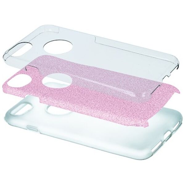 Glitter 3in1 case for Samsung Galaxy S21 FE pink