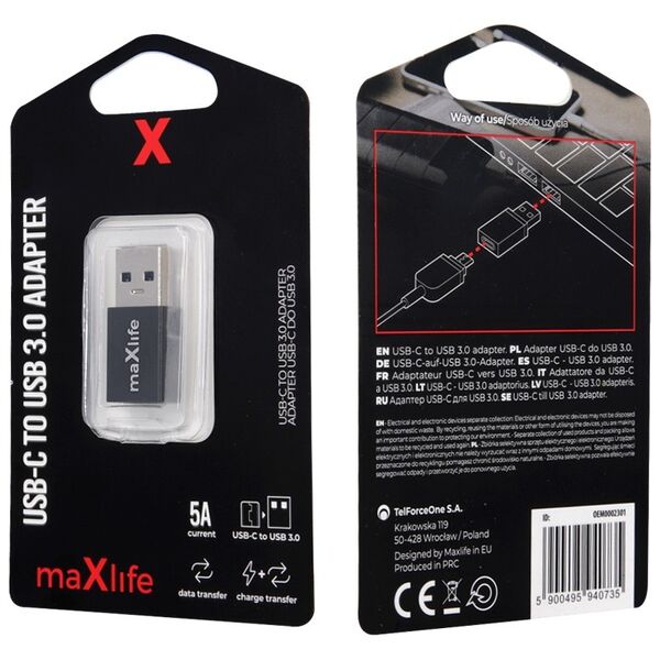 Maxlife USB-C to USB 3.0 adapter