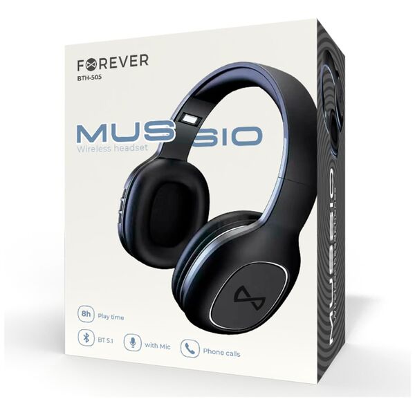 Forever wireless headset BTH-505 on-ear black