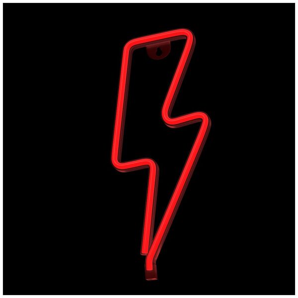 Neon LED Light BOLT red Bat + USB FLNEO6 Forever Light