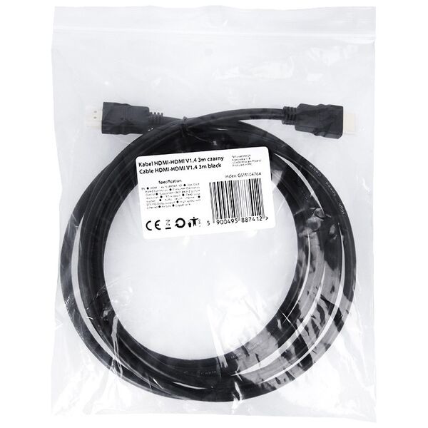 HDMI-HDMI Cable V1.4 3m black