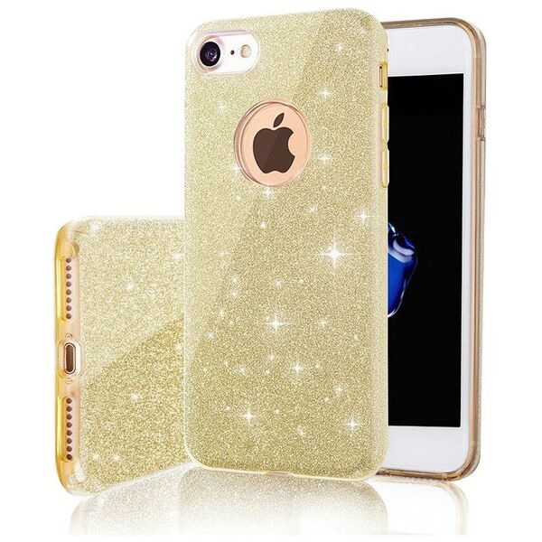 Glitter 3in1 case for Xiaomi Redmi Note 10 4G / 10S gold