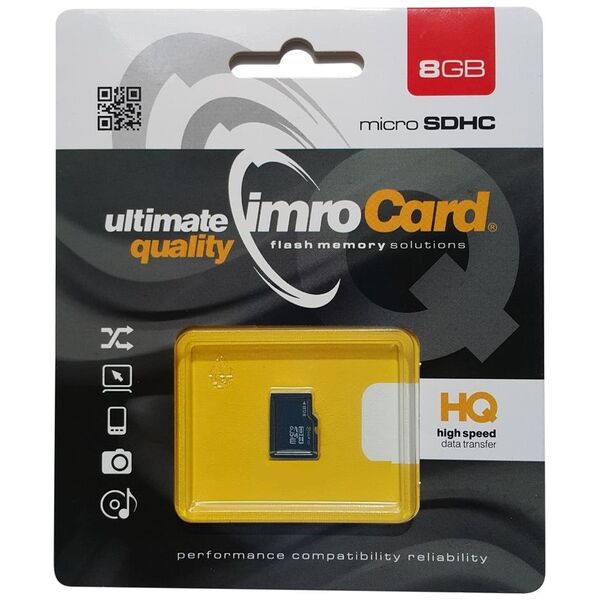 Imro memory card 8GB microSDHC cl. 4