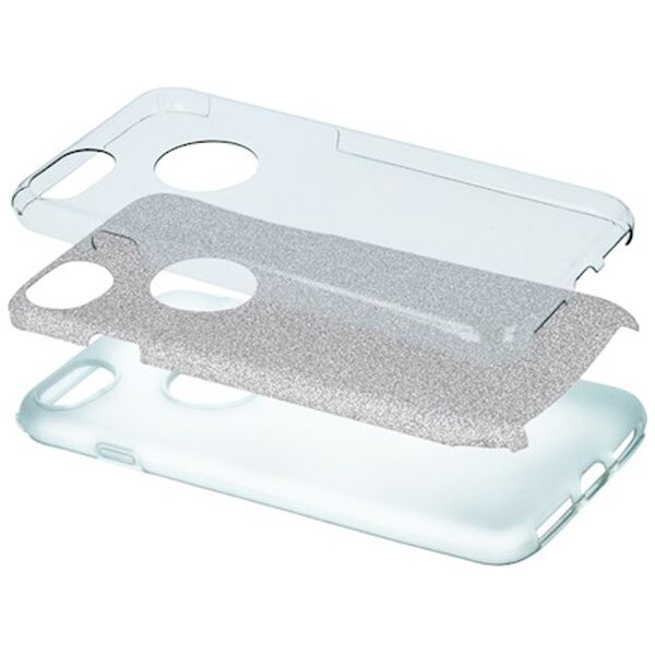 Glitter 3in1 case for iPhone 11 Pro silver 5900495794826