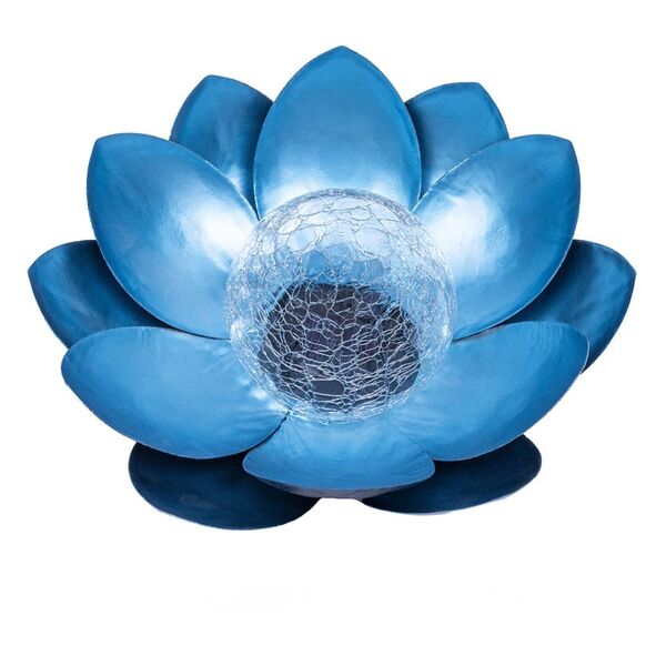 SUNARI Solar Lamp LED FLS-70 Lotus Flower Blue 3000K 600mAh Ni-MH Forever Light 5907457720749