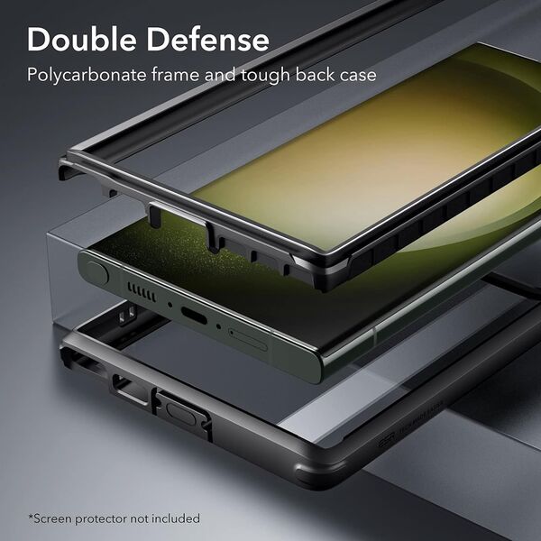 ESR Husa pentru Samsung Galaxy S23 Ultra - ESR Shock Armor Kickstand - Clear Black 4894240175705 έως 12 άτοκες Δόσεις
