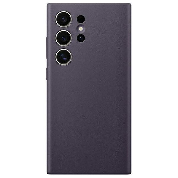 Samsung Vegan Leather Cover for Samsung Galaxy S24 Ultra dark purple 6974994161259