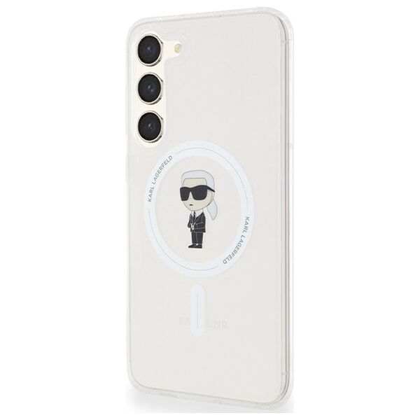 Karl Lagerfeld case for Samsung Galaxy S23+ KLHMS23MHFCKNOT transparent HC MAGSAFE IML IKONIK 3666339241858